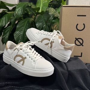LØCI  Premium Sustainable White Low-Top Sneakers Men's  EU 43 / US 10.5  Unisex